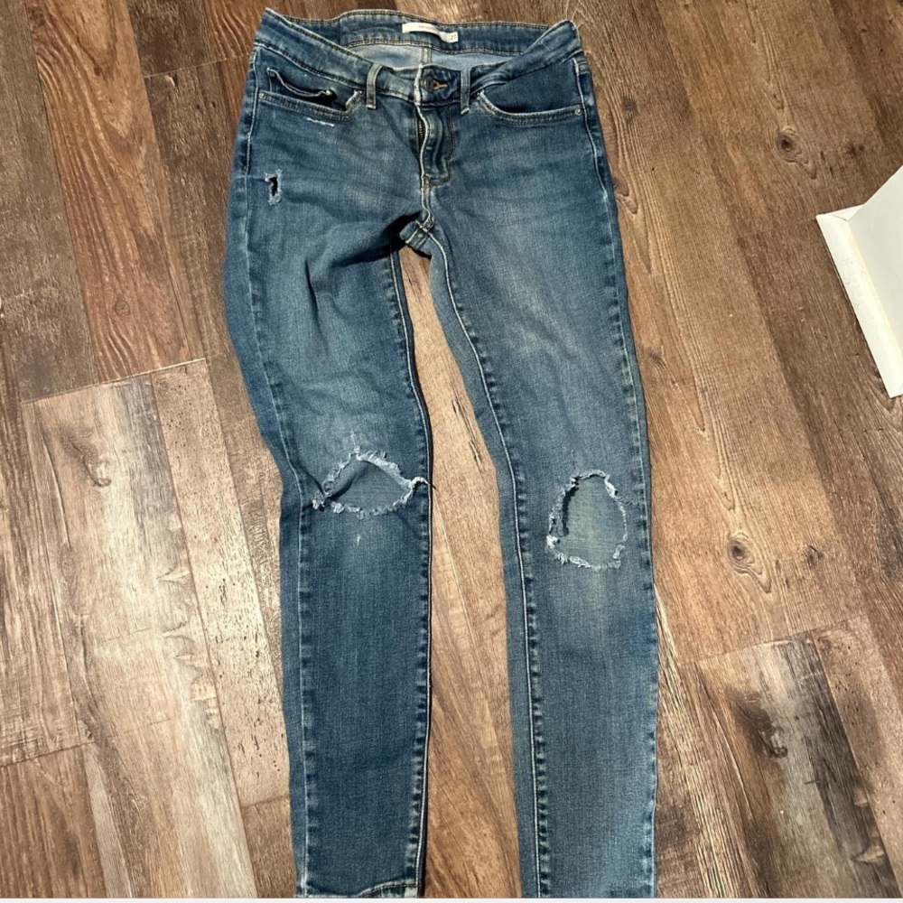 Levi’s Distressed Blue Women's Jeans